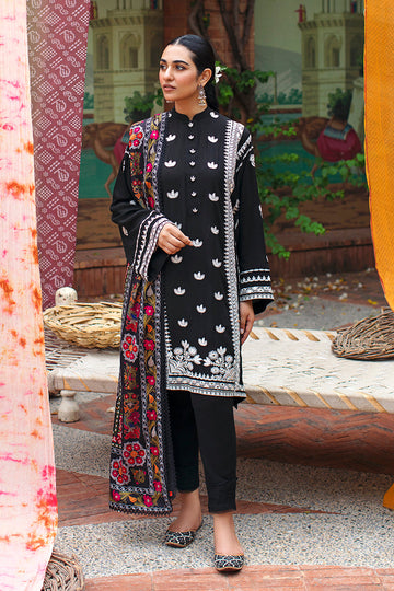 Cross Stitch Classy Ornate-3pc-embroidered Linen Suit Winter Edit 1 Khaddar Linen 2022 Online Shopping